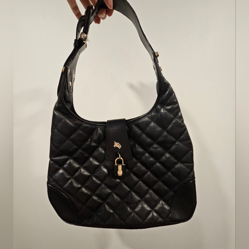 Burberry quilted leather shoulder bag